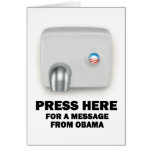 PRESS HERE for a message from Obama Greeting Card