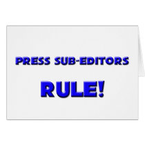 Press Sub-Editors Rule! cards