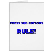 Press Sub-Editors Rule! cards