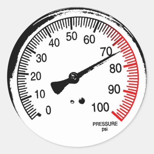 Pressure Gauge Sticker Zazzle
