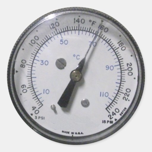 Pressure Gauge Stickers Zazzle