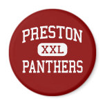 Preston - Panthers - High School - Bronx New York Fridge Magnets