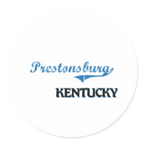 Prestonsburg Kentucky City Classic Round Sticker