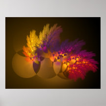 Pretender Abstract Geometric Fractal Print