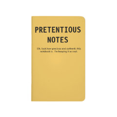 PRETENTIOUS NOTES: Hipster Douche Edition Journal