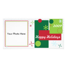 PRetro Holiday Photo card
