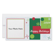PRetro Holiday Photo card photo cards