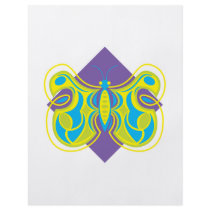 pretty abstract butterfly flyers