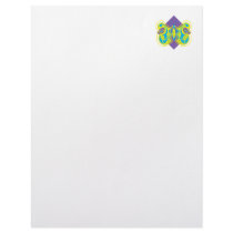 pretty abstract butterfly custom letterhead