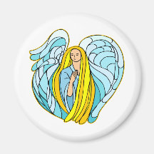 Pretty Angel #0022 Refrigerator Magnet