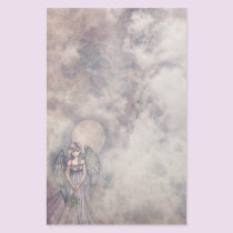 Pretty Angel in Clouds Stationary stationery
