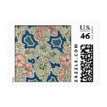pretty art nouveau poppies flower design stamp