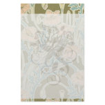 pretty art nouveau vintage floral pattern custom stationery