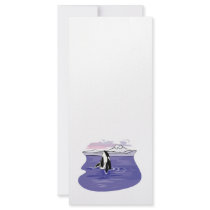 pretty artic orca scene custom rack card