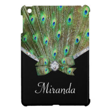Pretty As A Peacock & Diamonds iPad Mini Cover