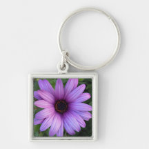 Pretty Aster Flower Keychain