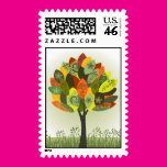 Pretty Autumn Tree Postage Stamp
