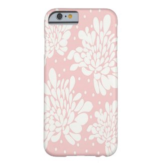 Pretty Baby Pink Floral Pattern Barely There iPhone 6 Case