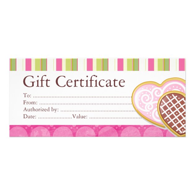 Bakery Printable Gift Certificate Template Printable Templates