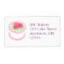 Pretty Bakery Rose Cake Label