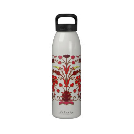 Pretty Beautiful Red Flowers Drinking Bottles