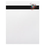 pretty bird and butterflies vector art customized letterhead