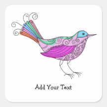 Pretty Bird Sticker