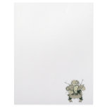 pretty bird with banner and floral vector art custom letterhead