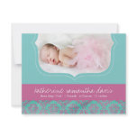 Pretty Birth Announcement Photo Card