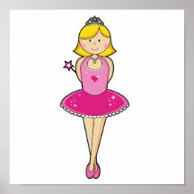 Pretty Blonde Ballerina Print