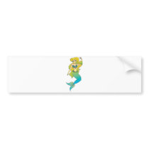 pretty blonde mermaid bumper stickers