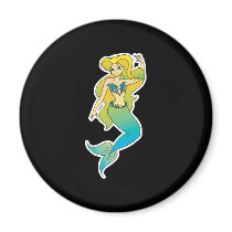 pretty blonde mermaid fridge magnets
