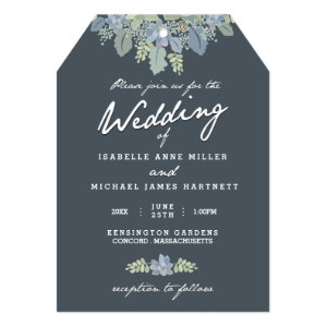 Pretty Blooms Vintage Gardens Wedding Invitation 5