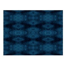 Pretty Blue and Black Post Card
