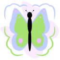 Pretty Blue And Green Butterfly Ornament