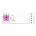 Pretty Blue And Magenta Butterfly Gift Tags