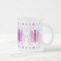 Pretty Blue And Magenta Butterfly Mug