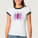 Pretty Blue And Magenta Butterfly Shirt