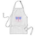 Pretty Blue And Magenta Dragonfly Apron