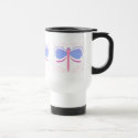 Pretty Blue And Magenta Dragonfly Mug