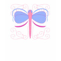 Pretty Blue And Magenta Dragonfly Shirt