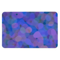 Pretty Blue and Mauve Pattern Rectangular Magnet