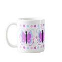 Pretty Blue And Purple Butterfly Mug