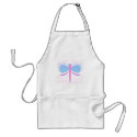 Pretty Blue And Purple Dragonfly Apron