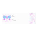 Pretty Blue And Purple Dragonfly Gift Tags