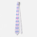Pretty Blue And Purple Dragonfly Neck Tie
