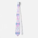 Pretty Blue And Purple Dragonfly Neck Tie