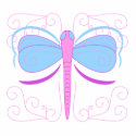 Pretty Blue And Purple Dragonfly Ornament
