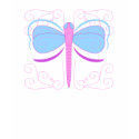 Pretty Blue And Purple Dragonfly Shirt