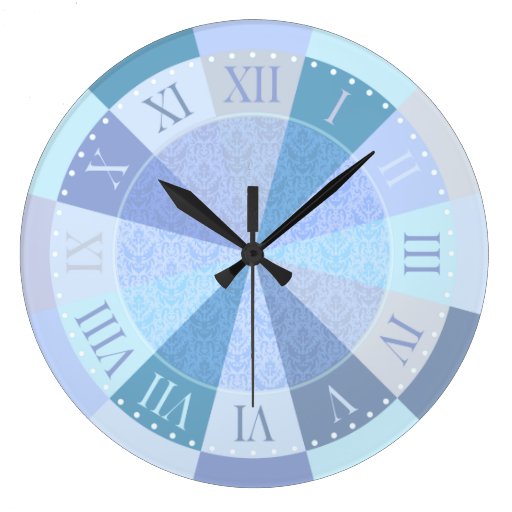 Pretty Blue, Aqua and Green Longing for the Beach Clocks